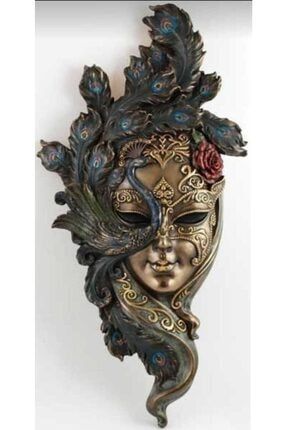 Modern Tavus Kuşu Maske, Dekoratif Obje, Hediyelik, Süs Eşyası tavuskuşu061