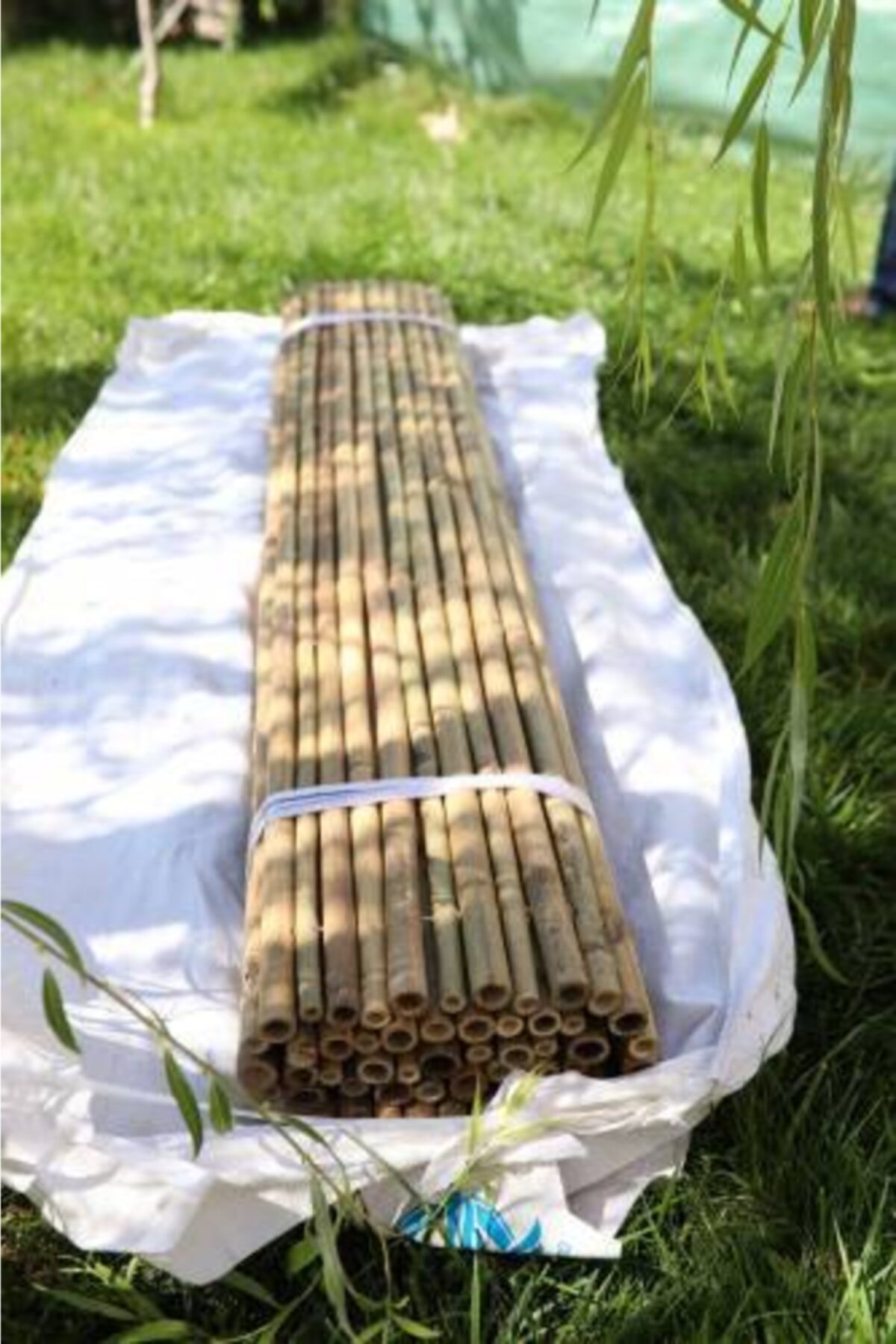 150 Cm X 200 Cm Gerçek Bambu Çit / Paravan 8