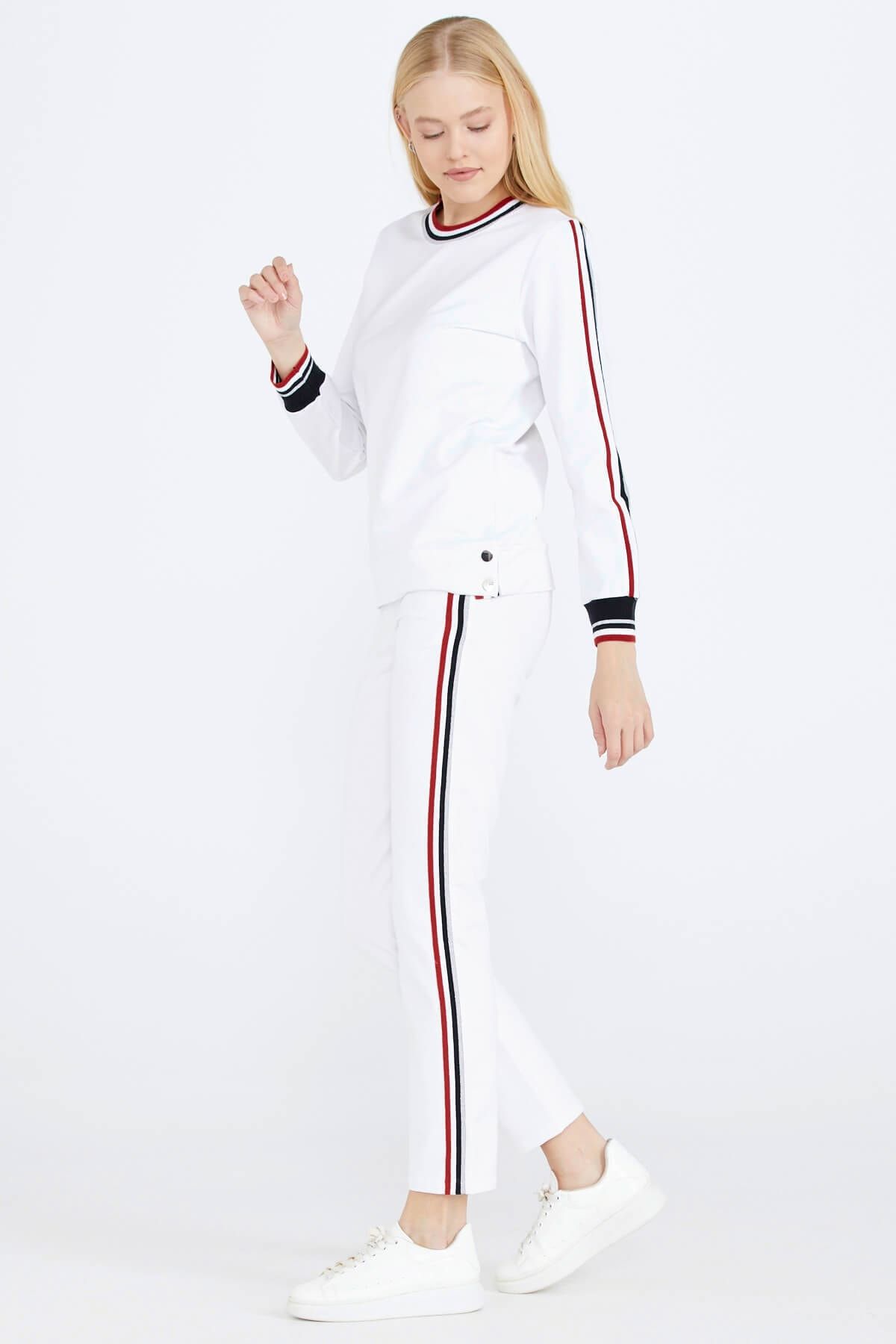 Womens stripe tracksuit hot sale
