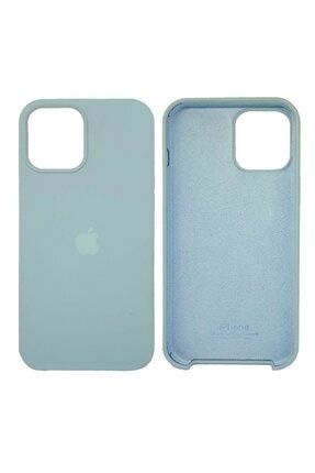 Apple Iphone 12/12 Pro (6.1 Inç) Kauçuk Leke Tutmaz Silikon Kılıf -buz Mavisi CEPAKSEL-IP12/PR-KLIF
