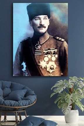 Kanvas Tablo Resim Atatürk Resim Fotoğrafları Dekoratif Duvar Tablosu BLKRGKDAT3