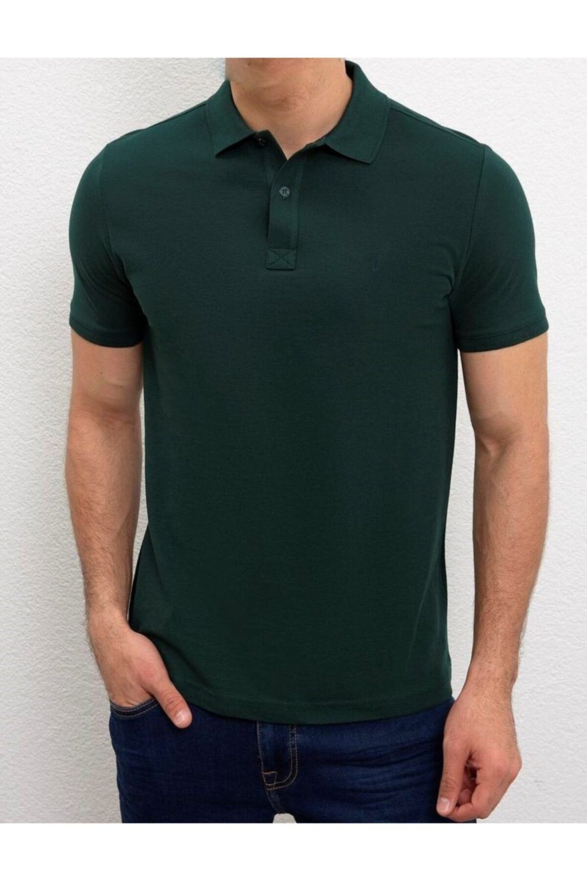 Dark green polo hot sale t shirt