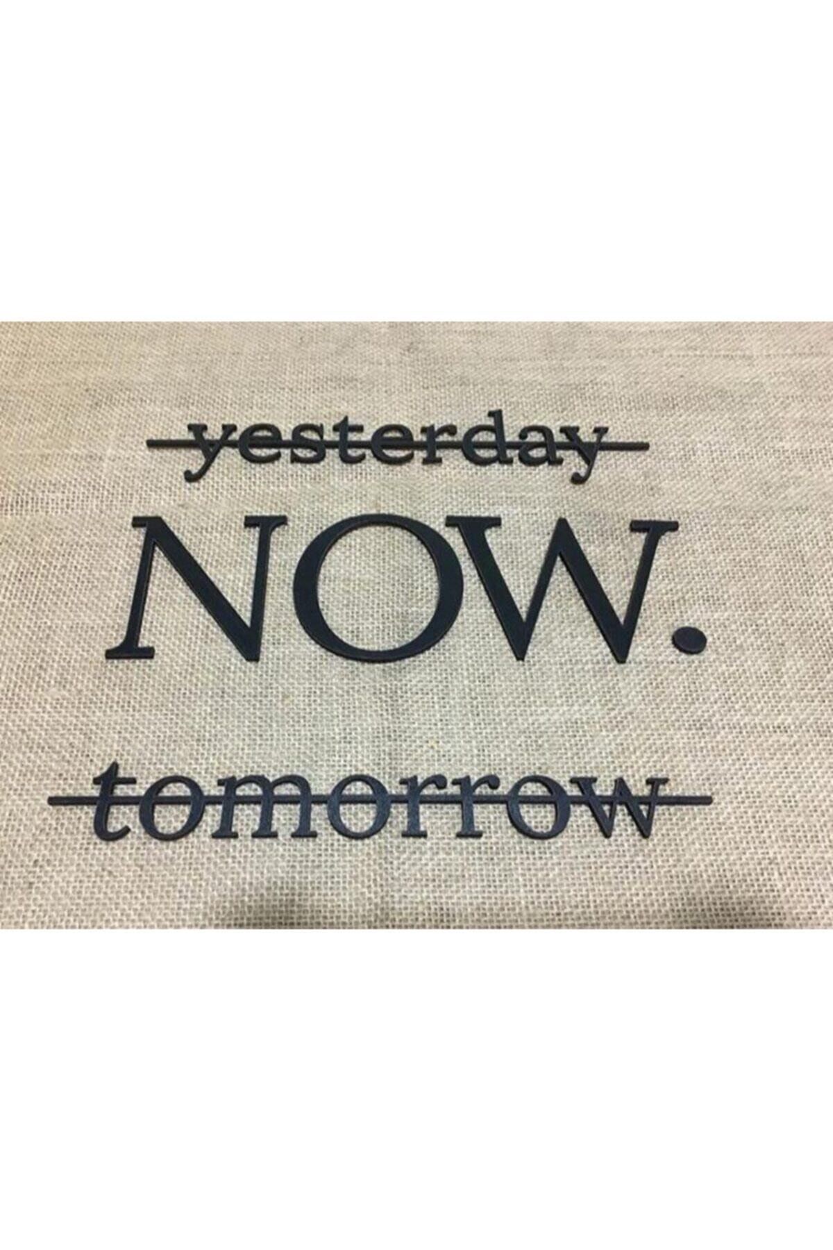 Aker Hediyelik-Yesterday Now Tomorrow Wooden Graffiti - Aker 2