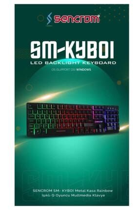 Sencrom Sm-kyb01 Mekanik Işıklı Klavye SM-KYB01