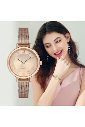 Kadın Kol Saati Moda Trend Bayan Kol Saati Rose EX6243H