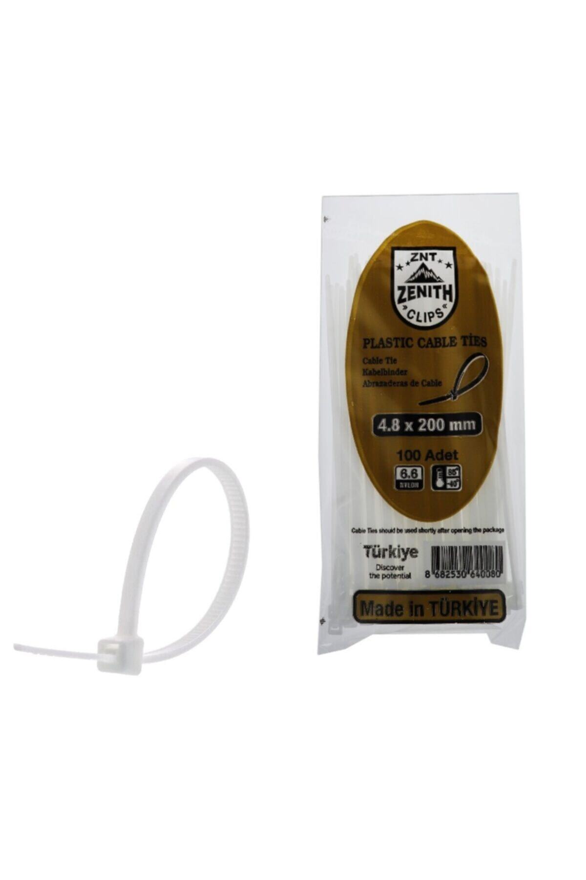 ZENİTH Cırt Kelepçe 4,8*200 mm Beyaz