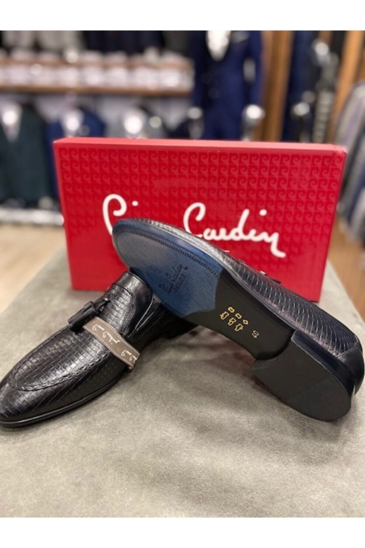 کفش کژوال پیر کاردین مردانه چرم اصل مشکی  راسته      Casual / کژوال | Pierre Cardin 786 - تصویر 2