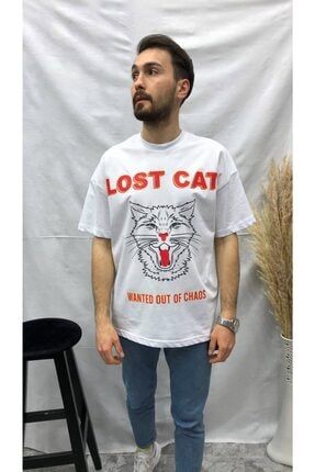 Erkek Slimfit T-Shirt Lost Cat lost20