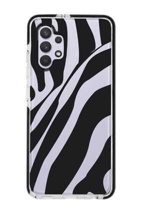 Samsung A32 Uyumlu Zebra Desenli Candy Bumper Silikonlu Telefon Kılıfı zebraa32syhcb