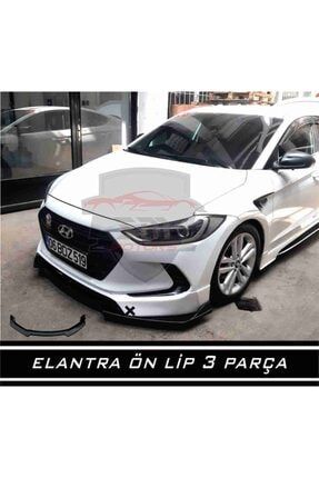 Hyundai Elantra Ön Tampon Eki Bodykit Karlık 3 Parça Lip 123PİONABLACKMH1