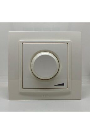 Zena Dimmer Anahtar Düğmesi 300w Işıklı Çerçeveli Beyaz 609-015600-144