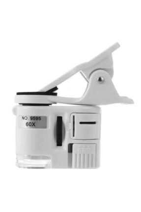 60x Mini Taşınabilir Büyüteç Mikroskop Cep Telefon Uyumlu SKMİNİMKRSKOP