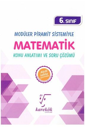 Karekök 6.sınıf Mps Matematik Konu Anlatımı Ve Soru Çözümü (yeni) 9786052247648ery