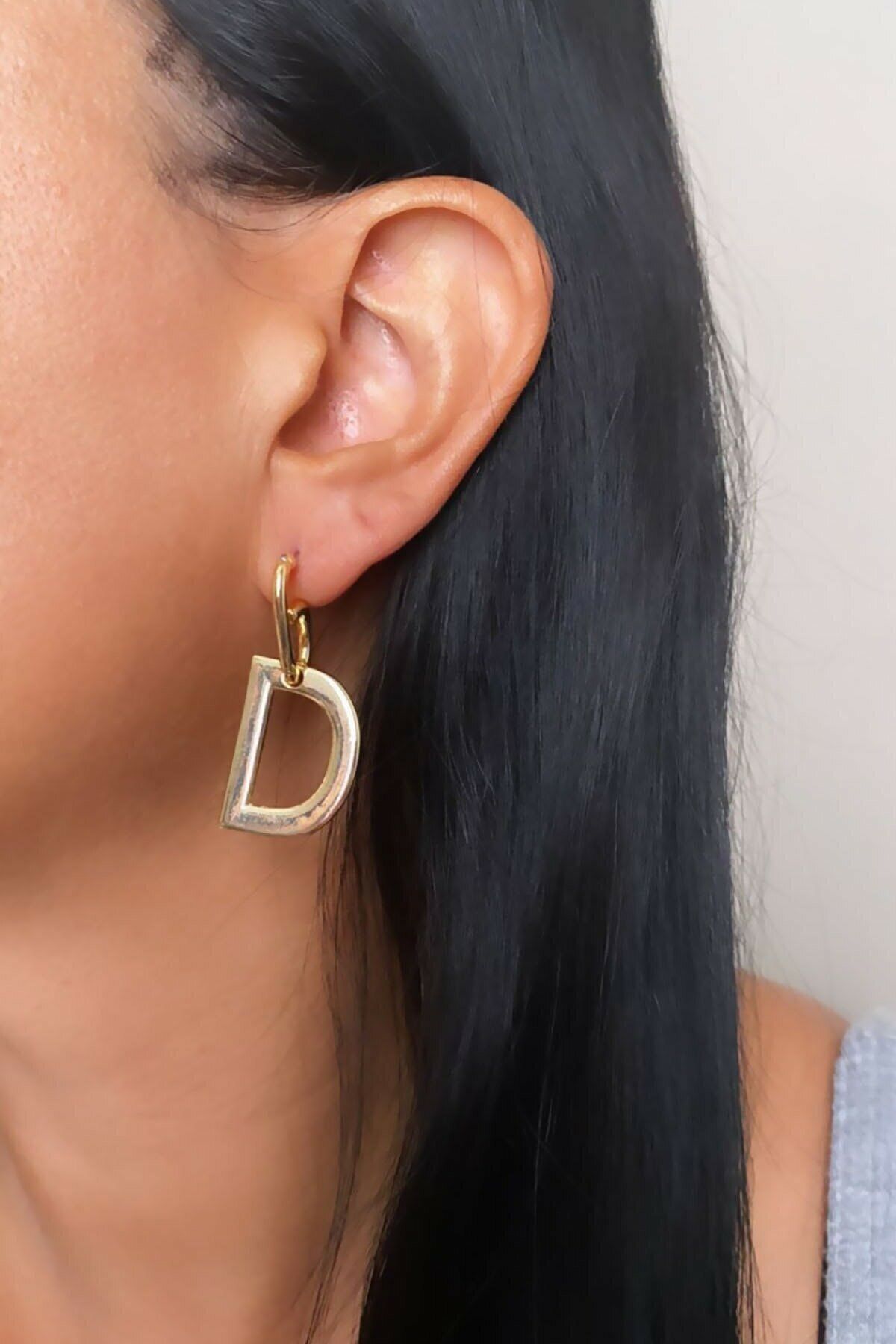 Letter d earrings on sale