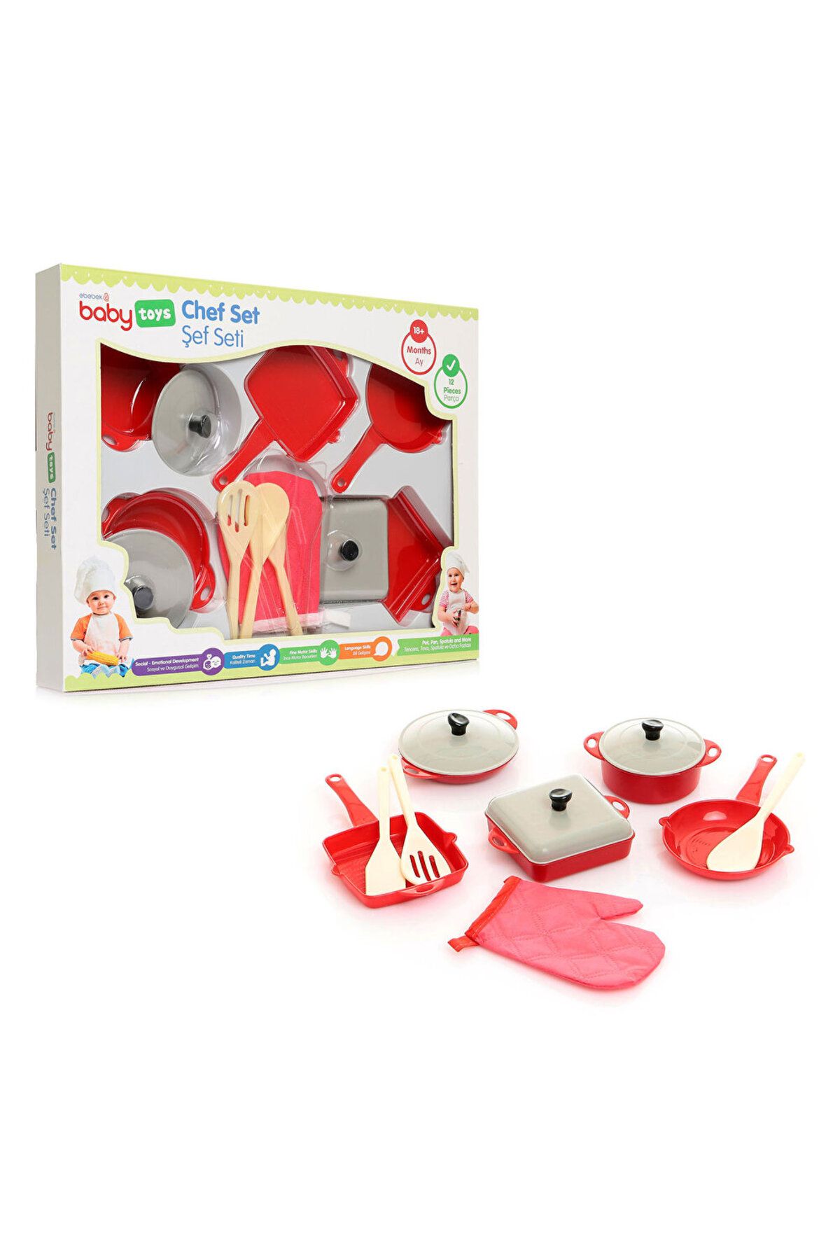 baby toys büyük şef seti
