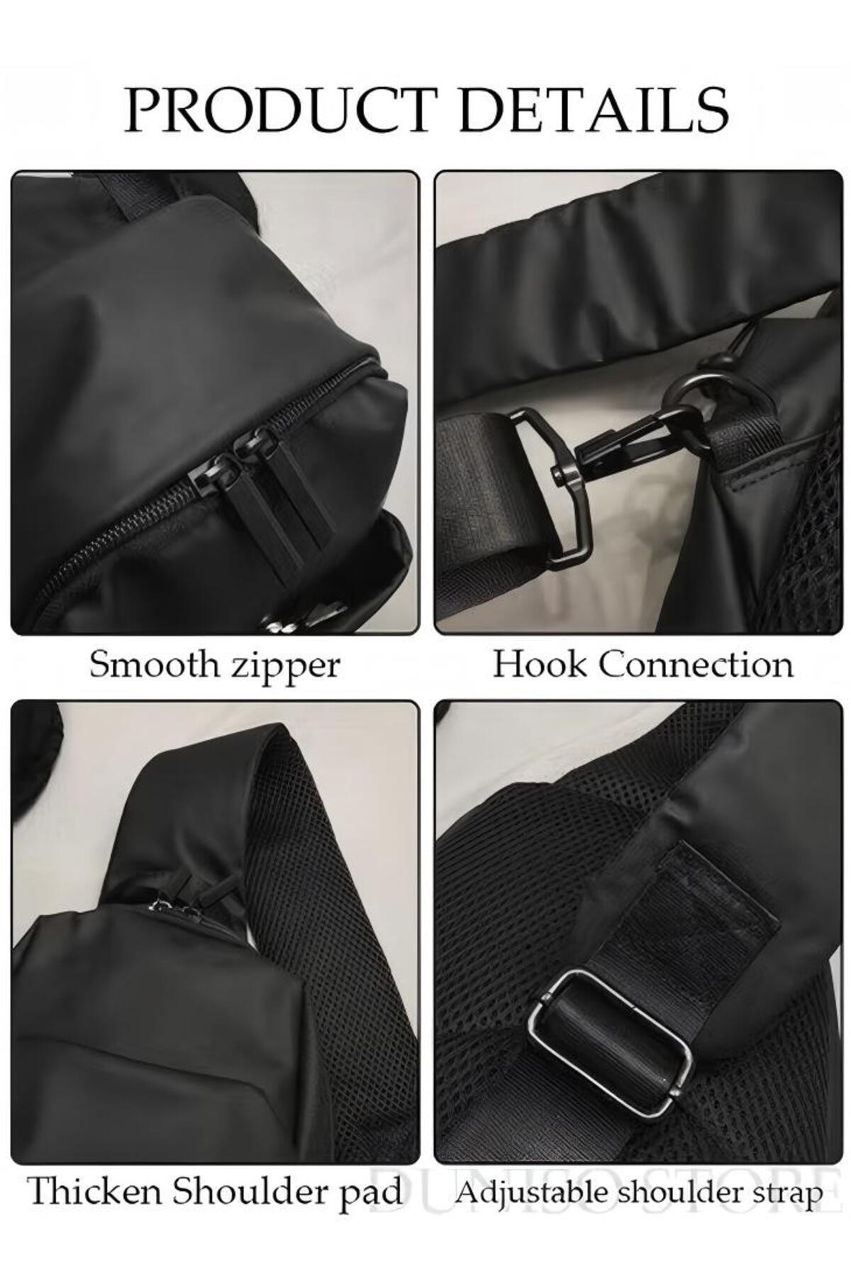 Generic-Duniso Compact Chest Bag, Unisex Waterproof Crossbody Bag, Buckle Multipurpose Everyday Carry Bag 8