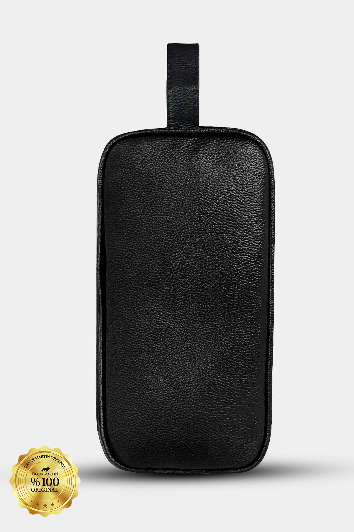 Frank Martin-Vegan Leather Personal Care and Travel Bag Large Volume Handbag Black 140-001 6