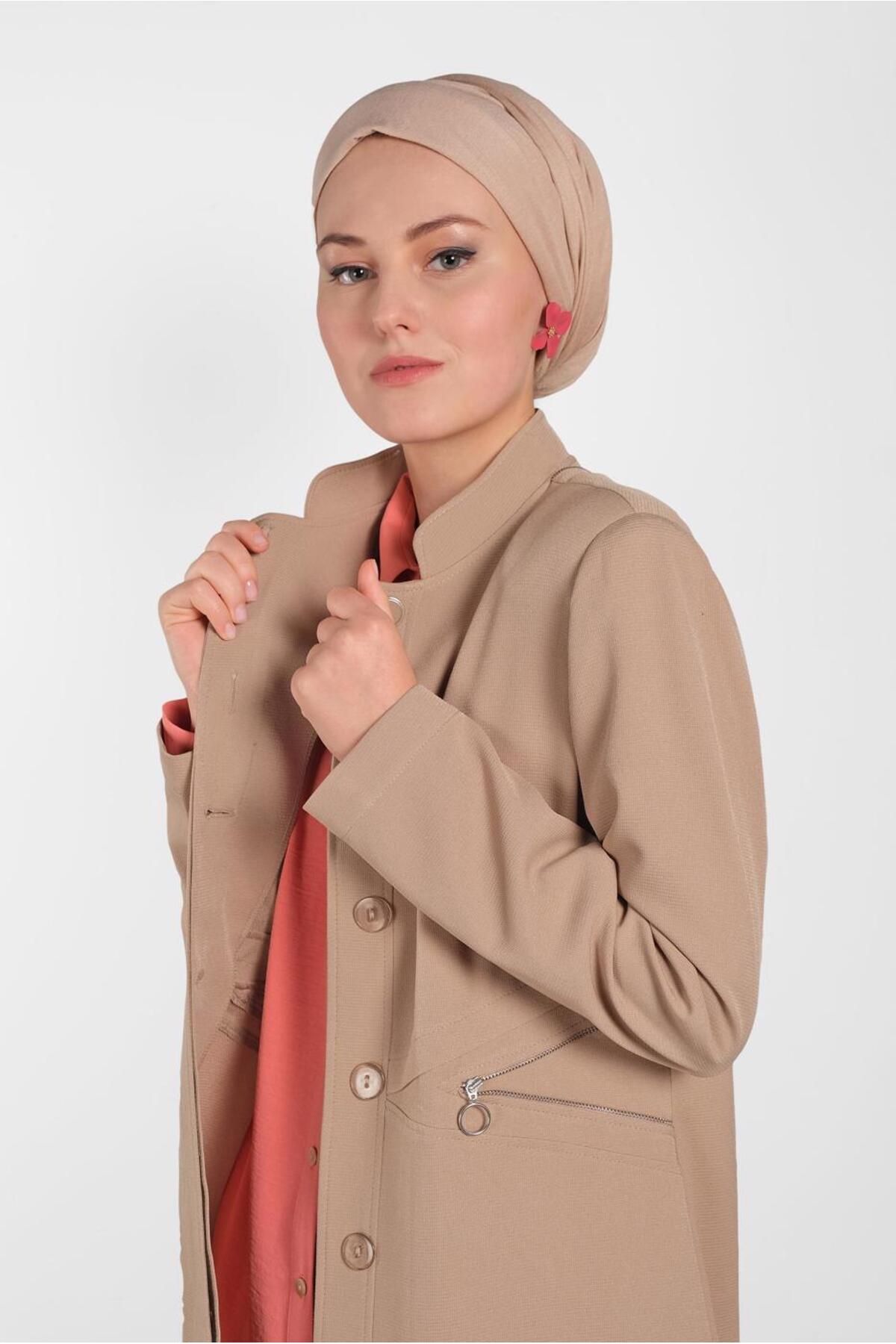 زیپ کمر و پشت DETAILED TOPCOAT 1456 Alvina