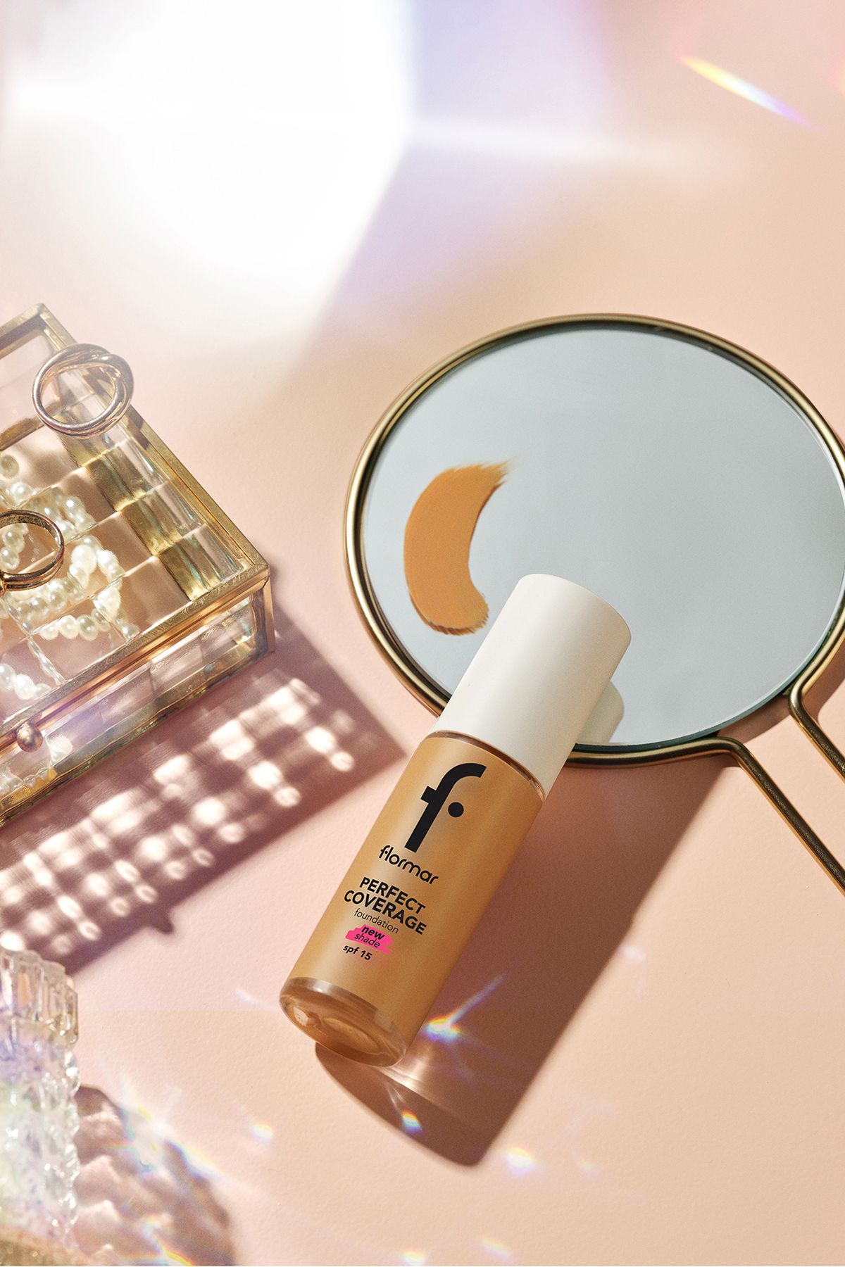Flormar-كريم أساس مائي بتغطية مثالية كثيفة - 101 باستيل 6