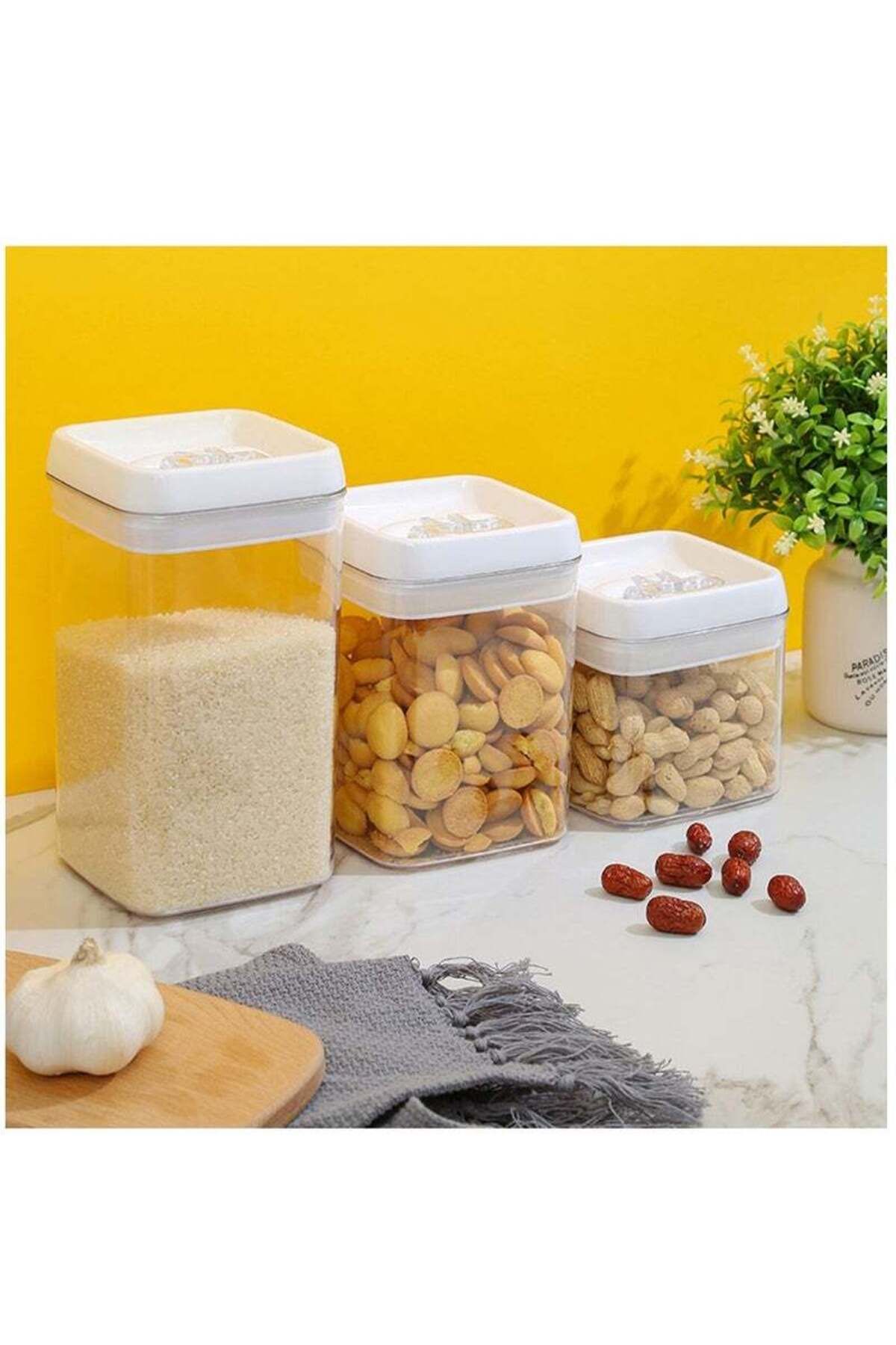 COOYA-9-Piece Storage Container Set, With Lid, High-Quality Acrylic, For Storing Snacks, Grains and Spices 7