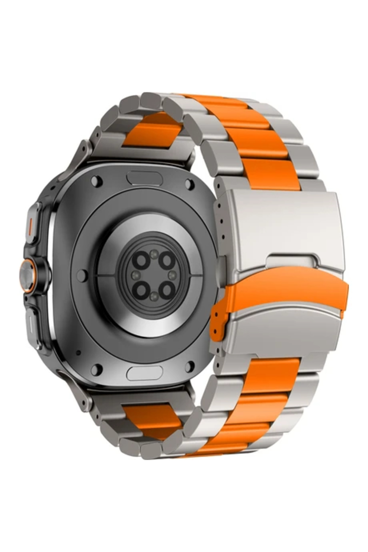 Obay Rocks Obay Zsykd Galaxy Watch Ultra 47MM Metal Saat Kordonu Titanyum Turuncu ...