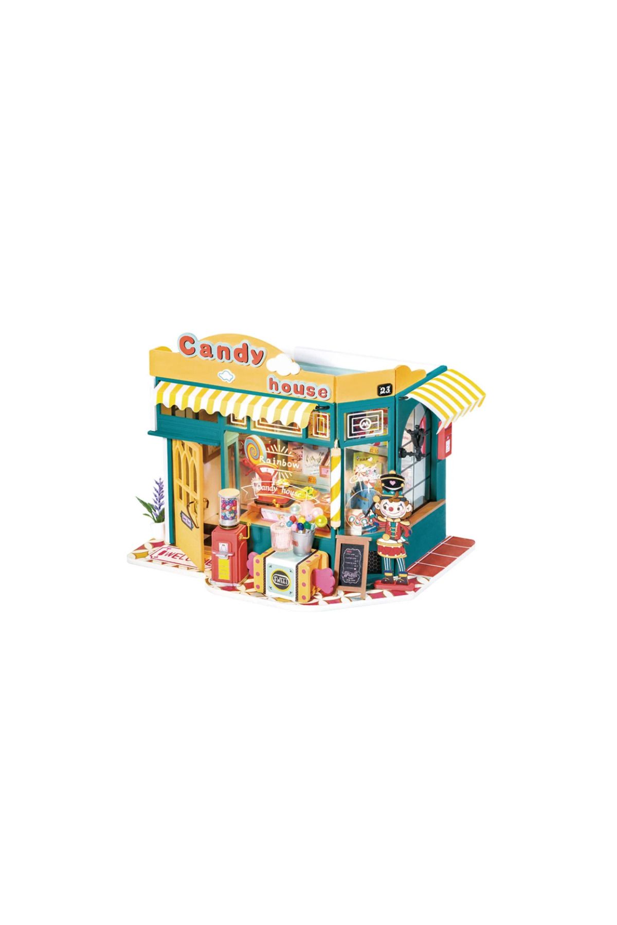 Rolife Puzzle 3d, Casa Diy, Rainbow Candy House, Rolife, 179 Piese - One Size