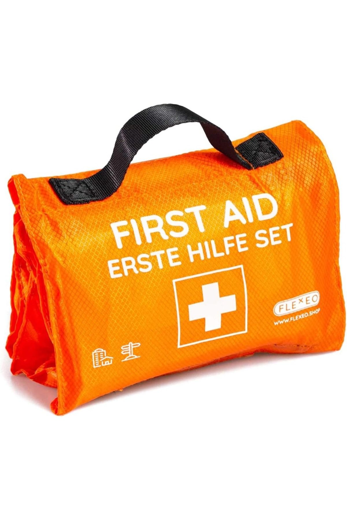 FLEXEO 59 Parça Su Geçirmez İlk Yardım Kiti Rulo Çanta Outdoor Acil Durum Tırmanış Kamp Seti