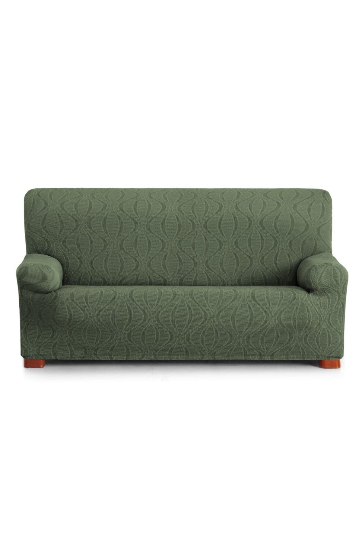 EYSA CONFECTIONES Husa Elastica Canapea 3 Locuri Jacquard, 180-210cm, Iria, C/4 Verde - One Size