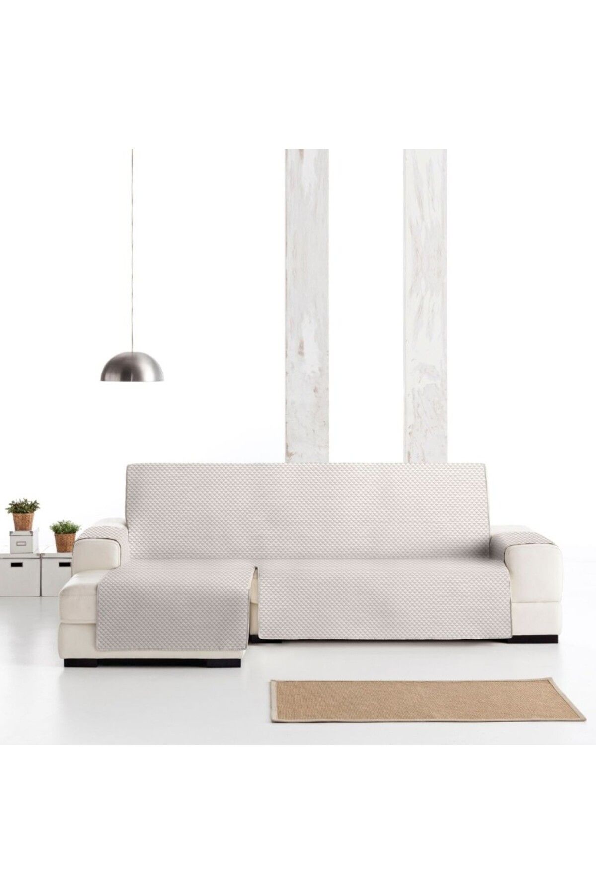 EYSA CONFECTIONES-Husa matlasata coltar stanga Extra 290cm, Oslo, C/00 Ecru 1