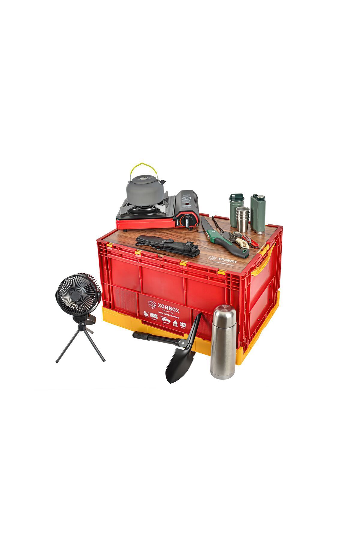 XOBBOX Değer Taşır XOBBOX XF90RY / Folding Storage Box / Katlanır Saklama Kutusu / Fan Colors / Taraftar Renkler 90 LT