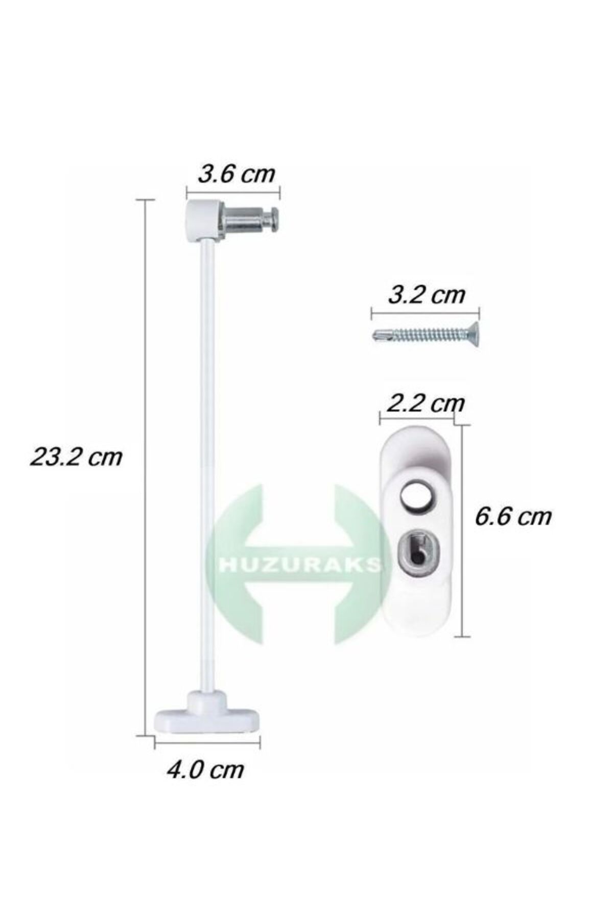 Viyalente-White Steel Rope Cable PVC Window Safety Child Security Lock 1 Piece 2
