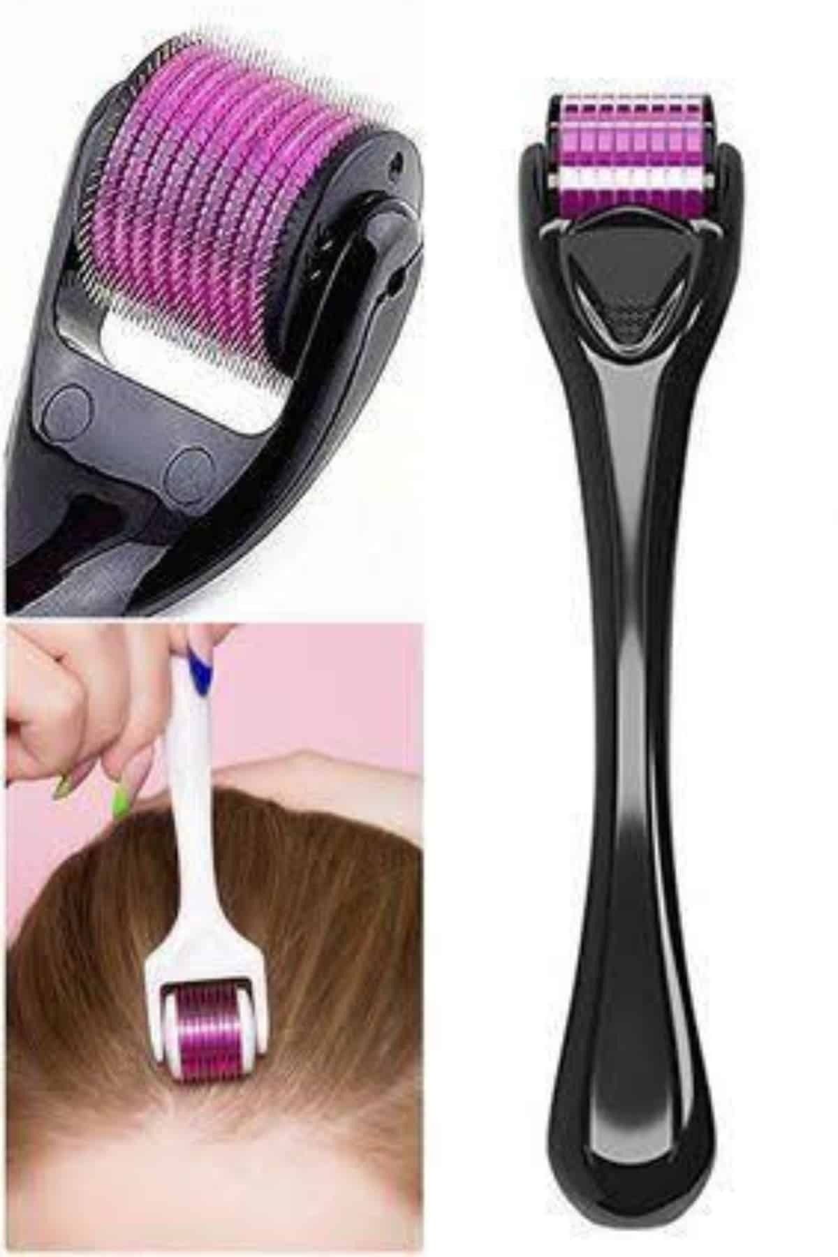 UCUZ TOPTAN PERAKENDE 540 Iğneli Derma Roller 1Mm Titanyum Uçlu Saç Kaş Serum Kullanımına Uygun
