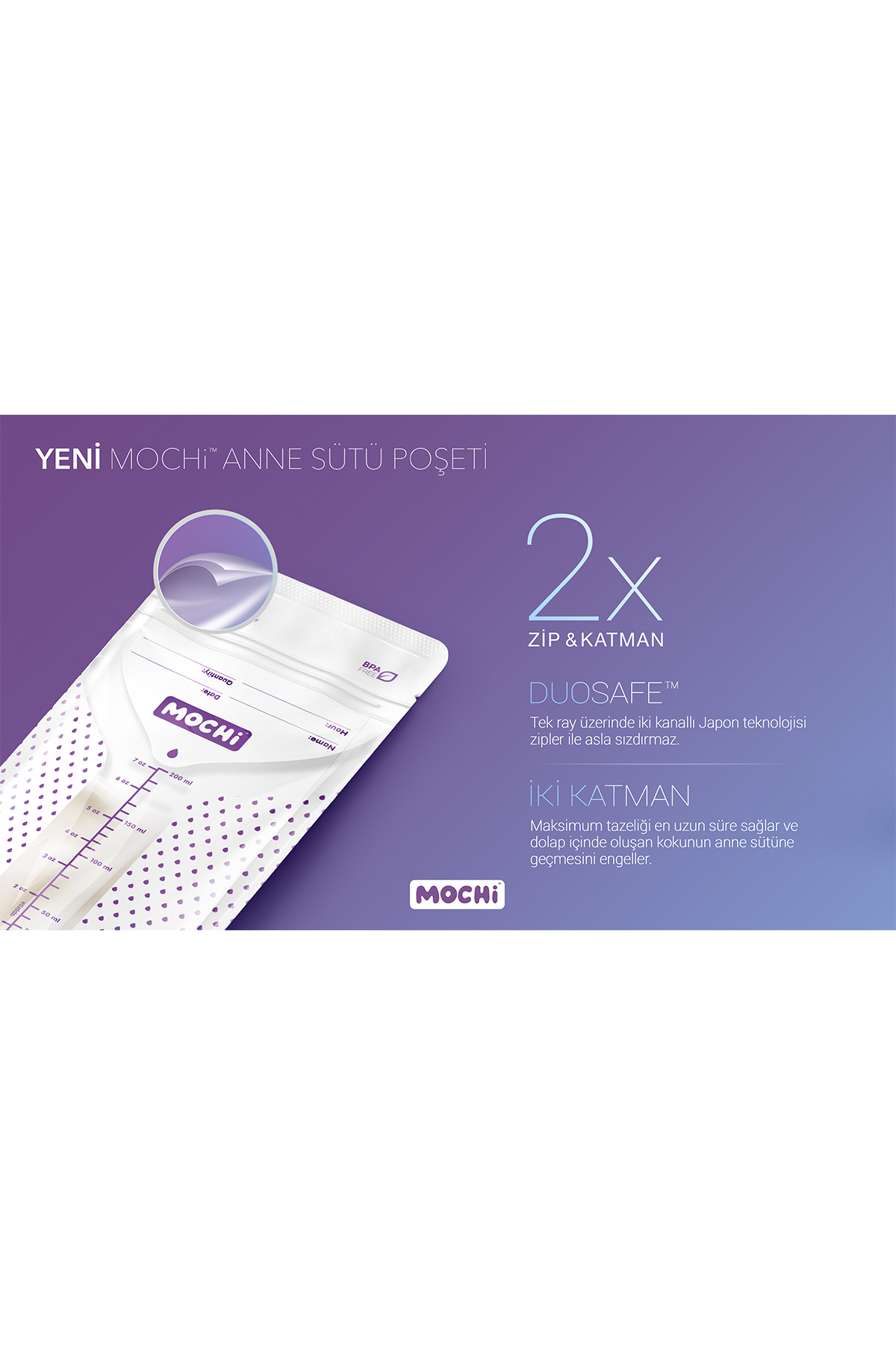 Mochi Anne Sütü Saklama Poşeti 120 Adet fotoğrafı 5 (önizleme)