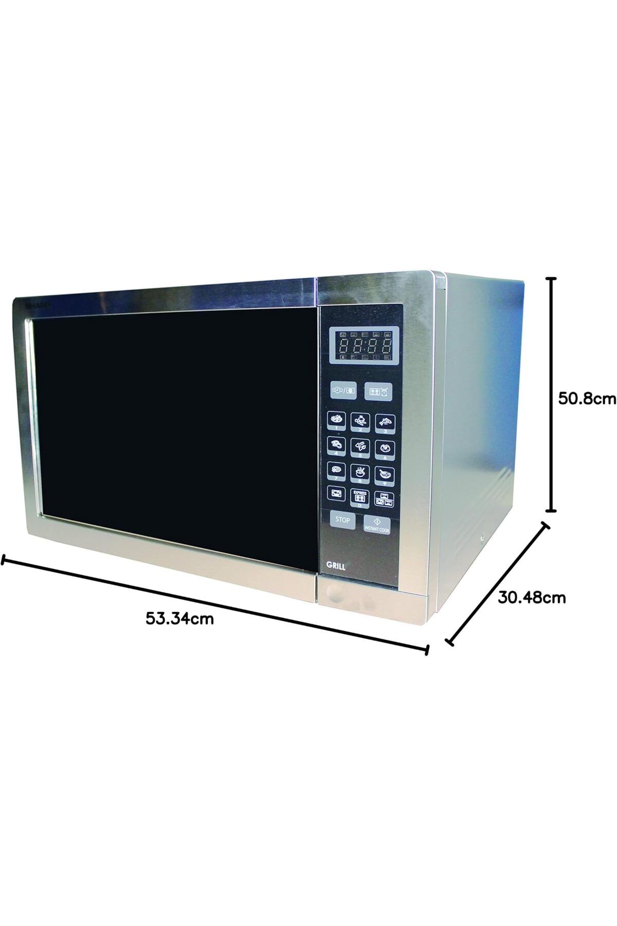 Sharp-Digital Combination Microwave Oven With Grill 4