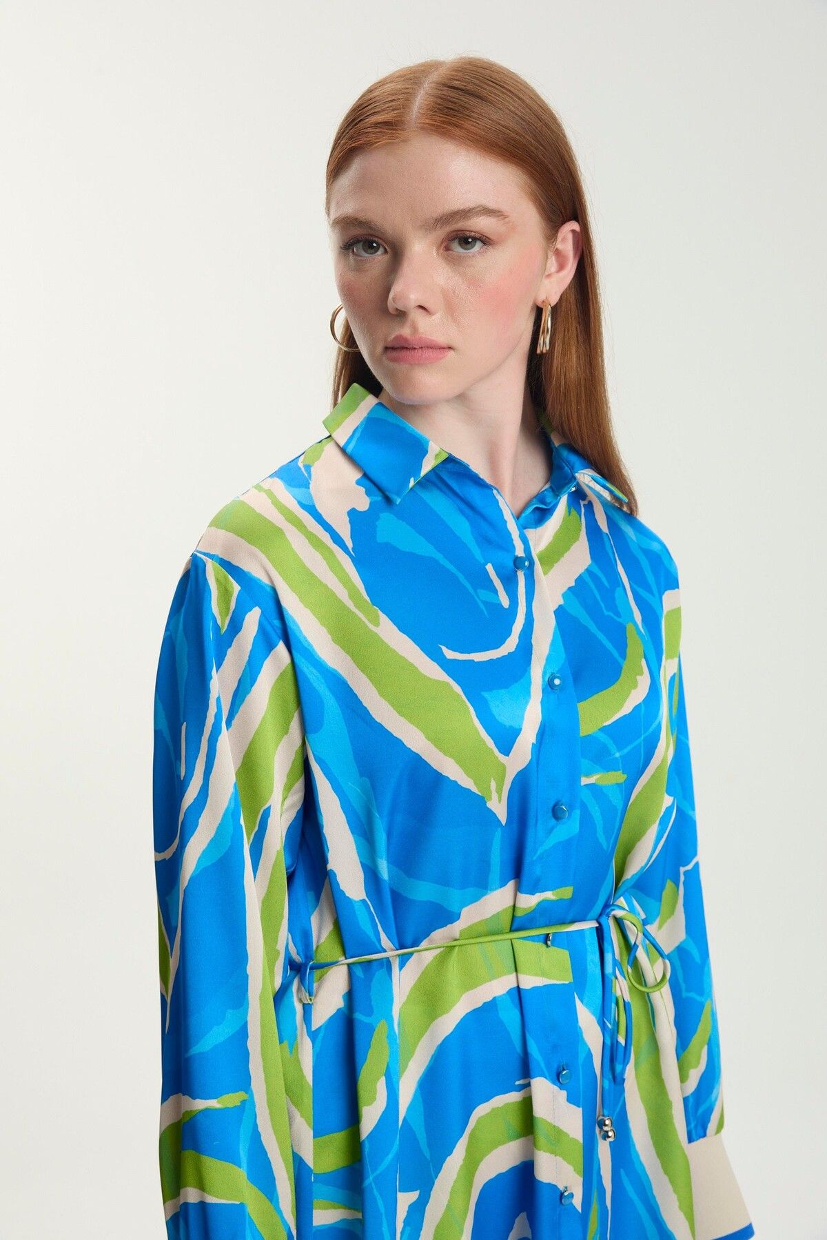 Zühre-Front Buttoned Patterned Tunic 4