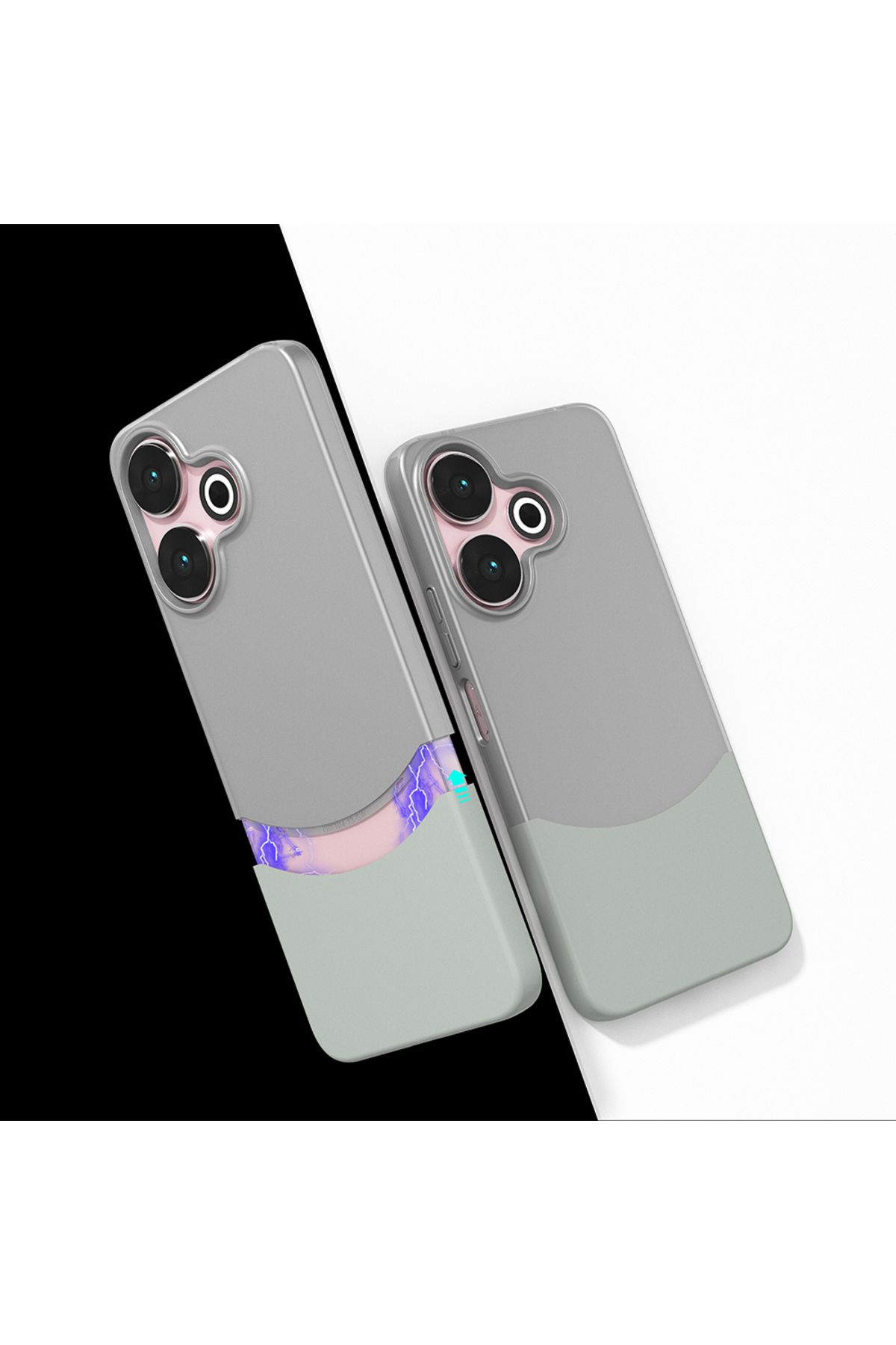 Kupa Xiaomi Redmi 13 4G Kılıf 1.7mm İnce Şık Görünüm Mıknatıslı Arka Kapak
