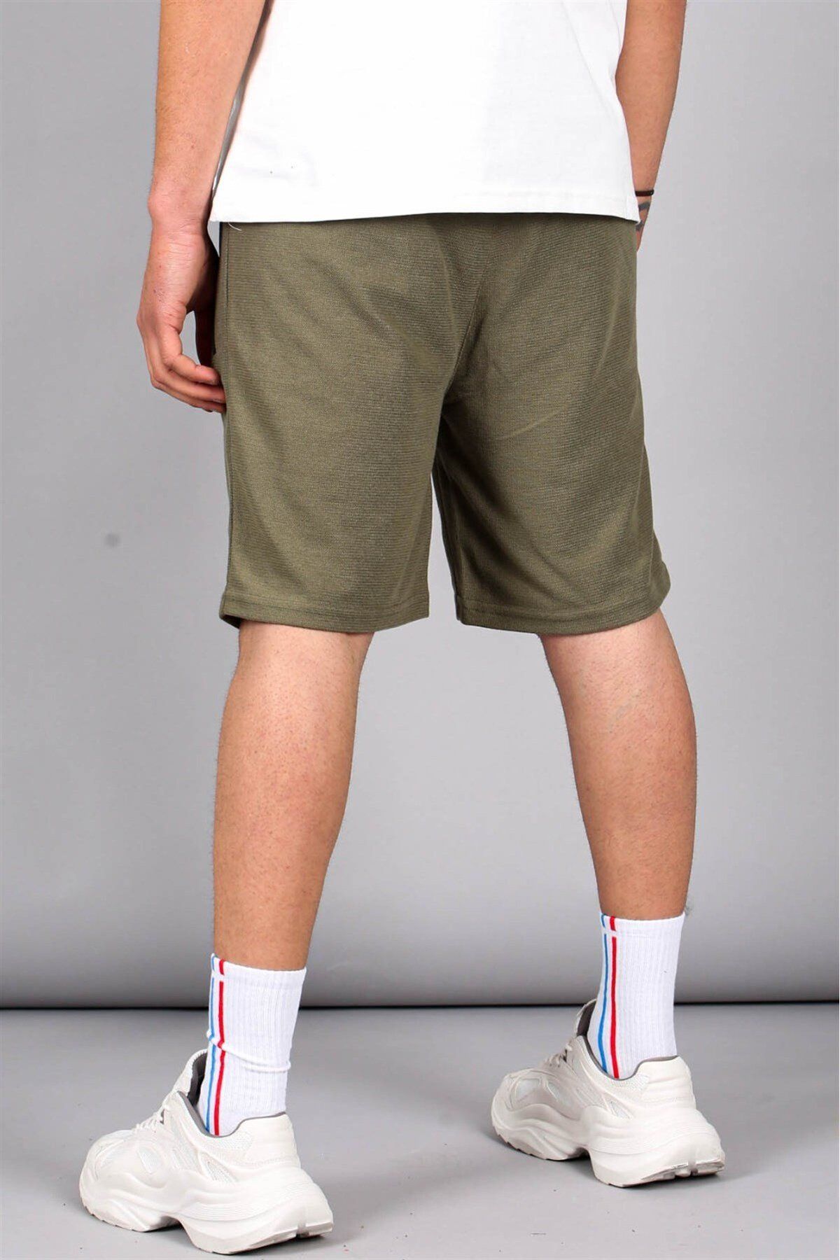 Madmext-Ανδρικό σορτς Khaki Regular Fit Basic 5464 3