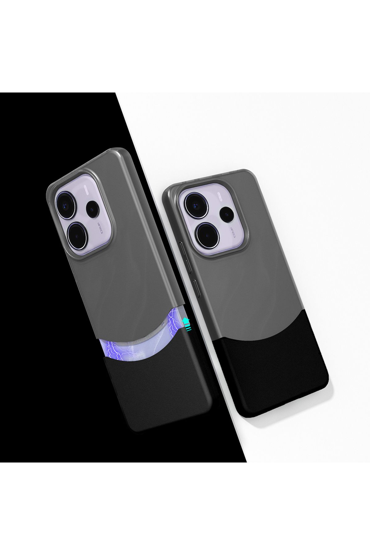 Kupa Xiaomi Redmi Note 14 5G Kılıf 1.7mm İnce Şık Görünüm Mıknatıslı Arka Kapak