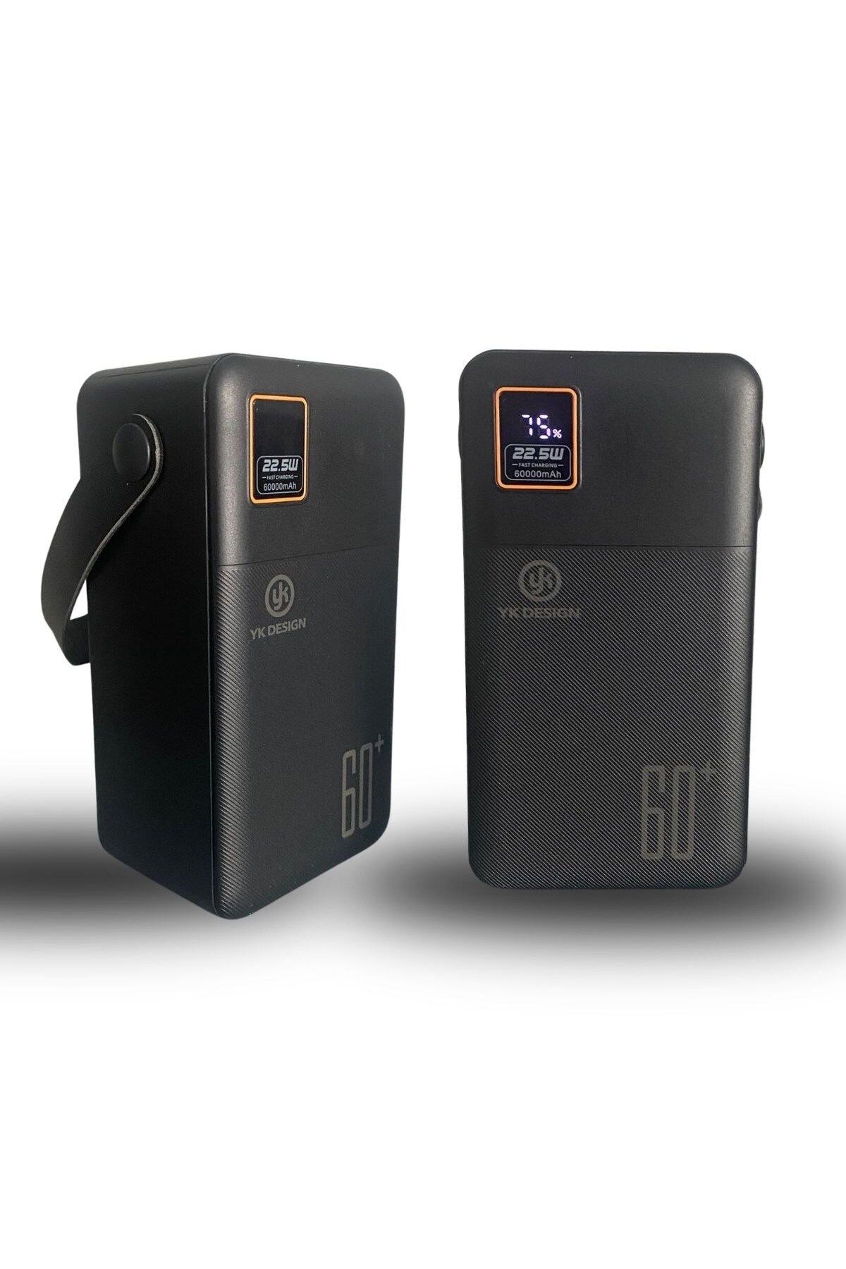 Belle Fusion 60000 mAh 5 Cep telefonunu Aynı Anda Şarj Edebilen Pil Ekranlı El Fenerli Hızlı Şarjlı Powerbank