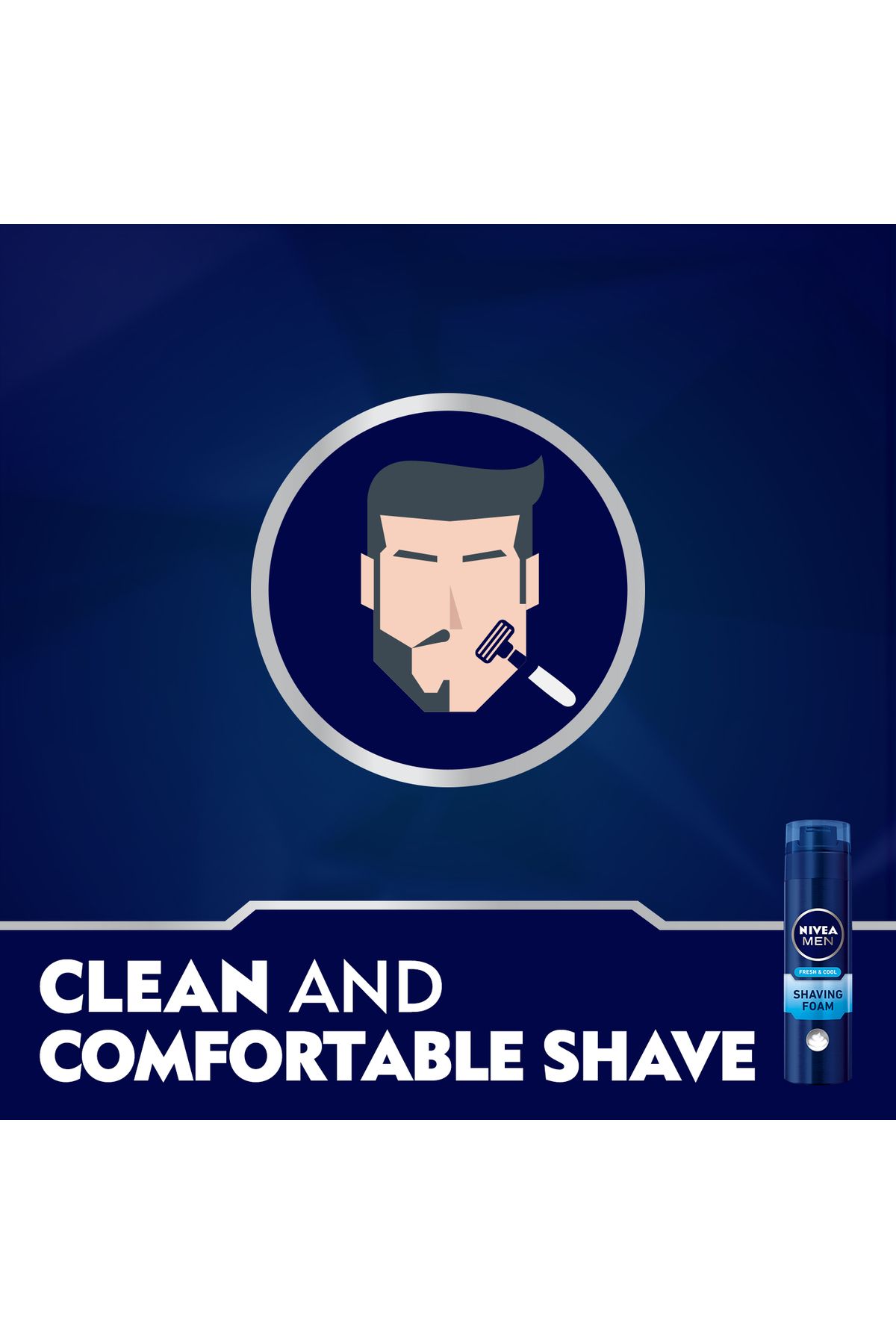 NIVEA-رغوة حلاقة نيفيا للرجال فريش آند كول، بخلاصة النعناع، 200 مل 5