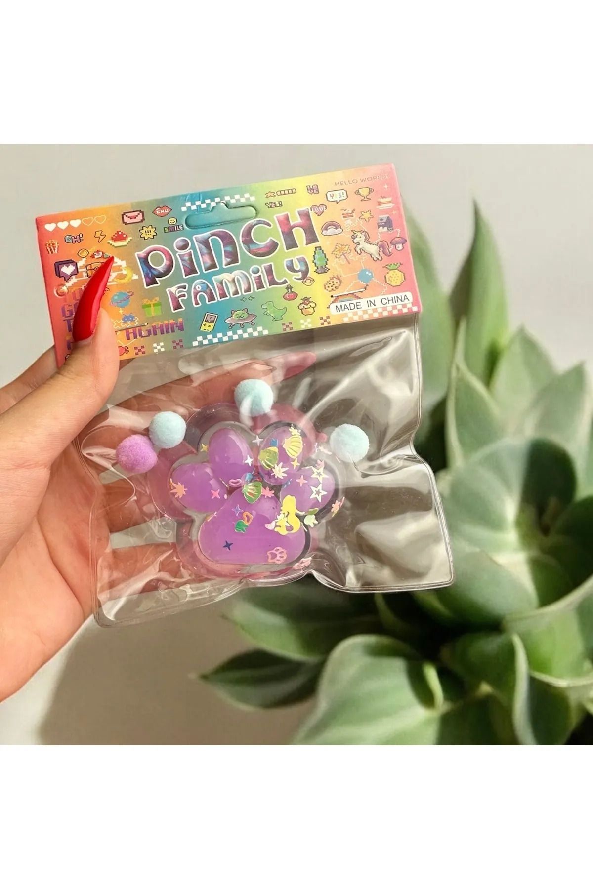 Kedi Patisi-taba Sukuşi -squishy Pati- Tüylü Pati - Stres Oyuncak