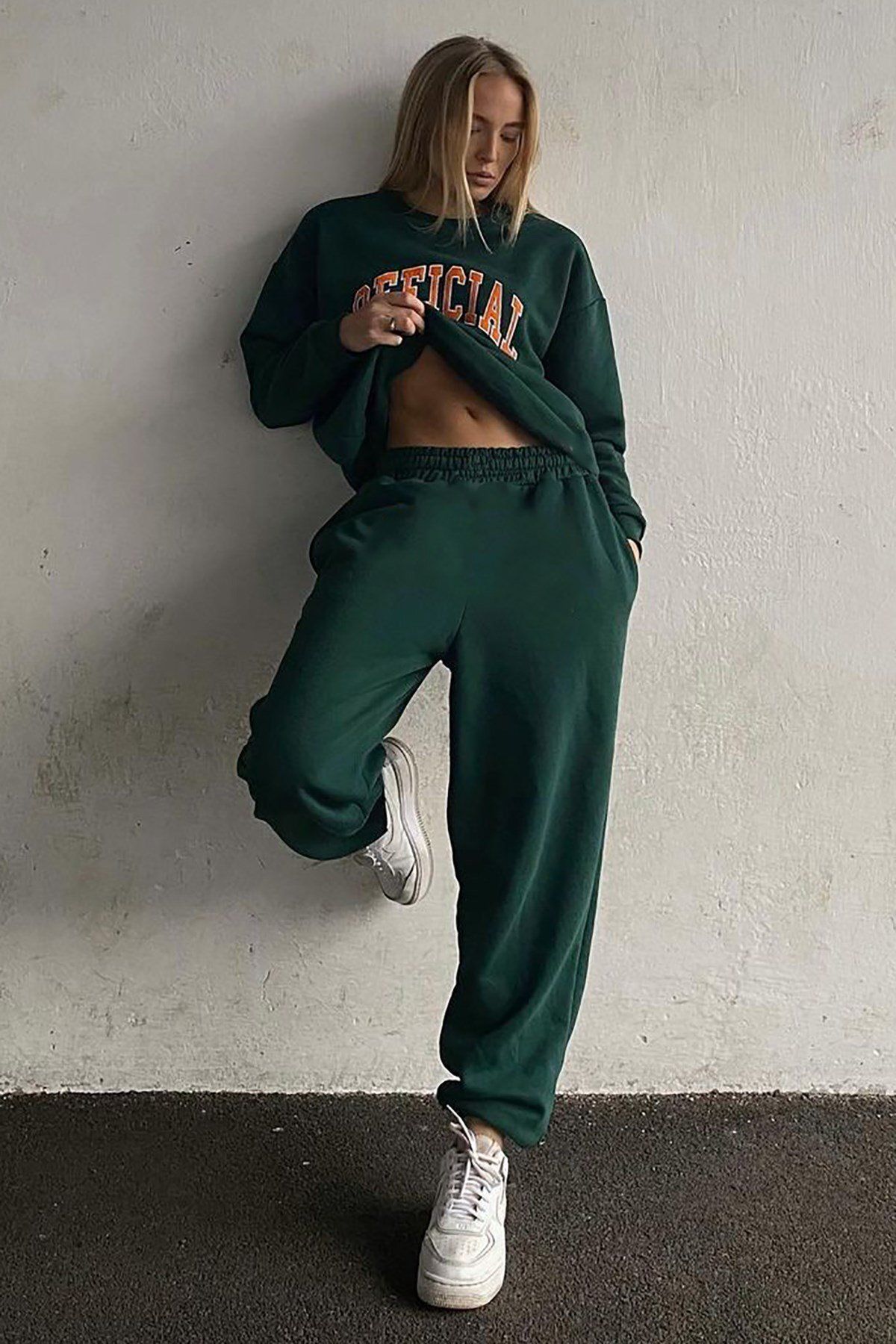 Madmext-Mad Girls Green αθλητική φόρμα Mg944 2