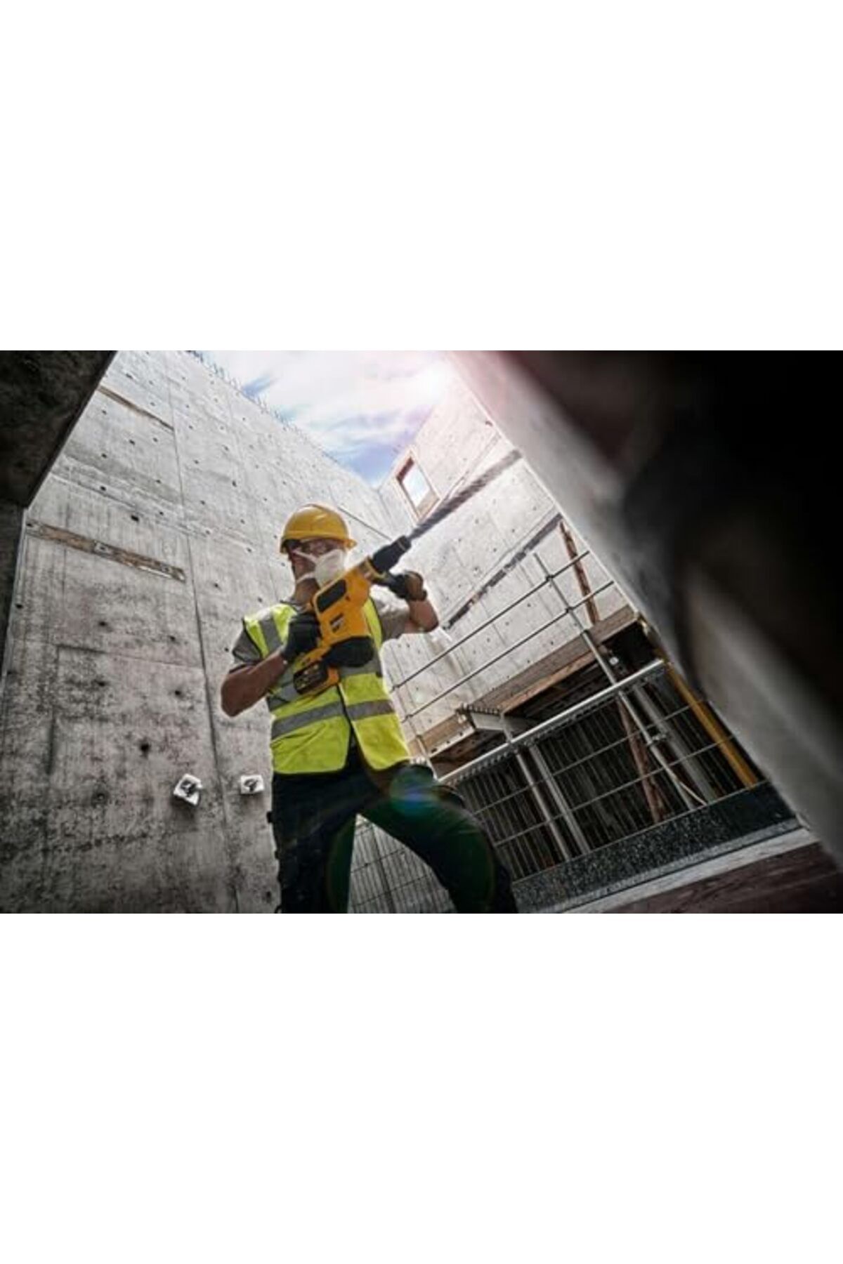 Dewalt-مطرقة هوائية إلكترونية بدون فرشاة XR FLEXVOLT DCH481X2-QW 54 فولت SDS-Max 6.1 جول 3 أوضاع مع 5