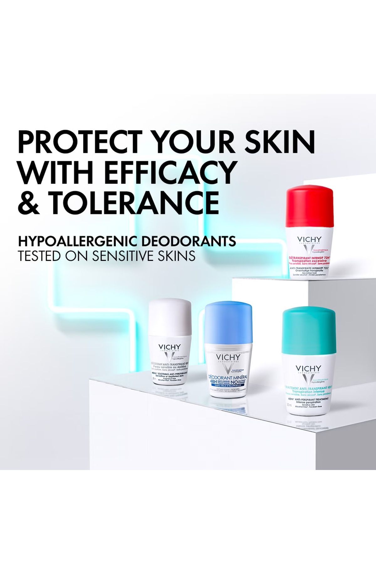 Vichy-Vichy 50 m Mineral Roll-On - 48 Hour Anti-Sweat Effect 2