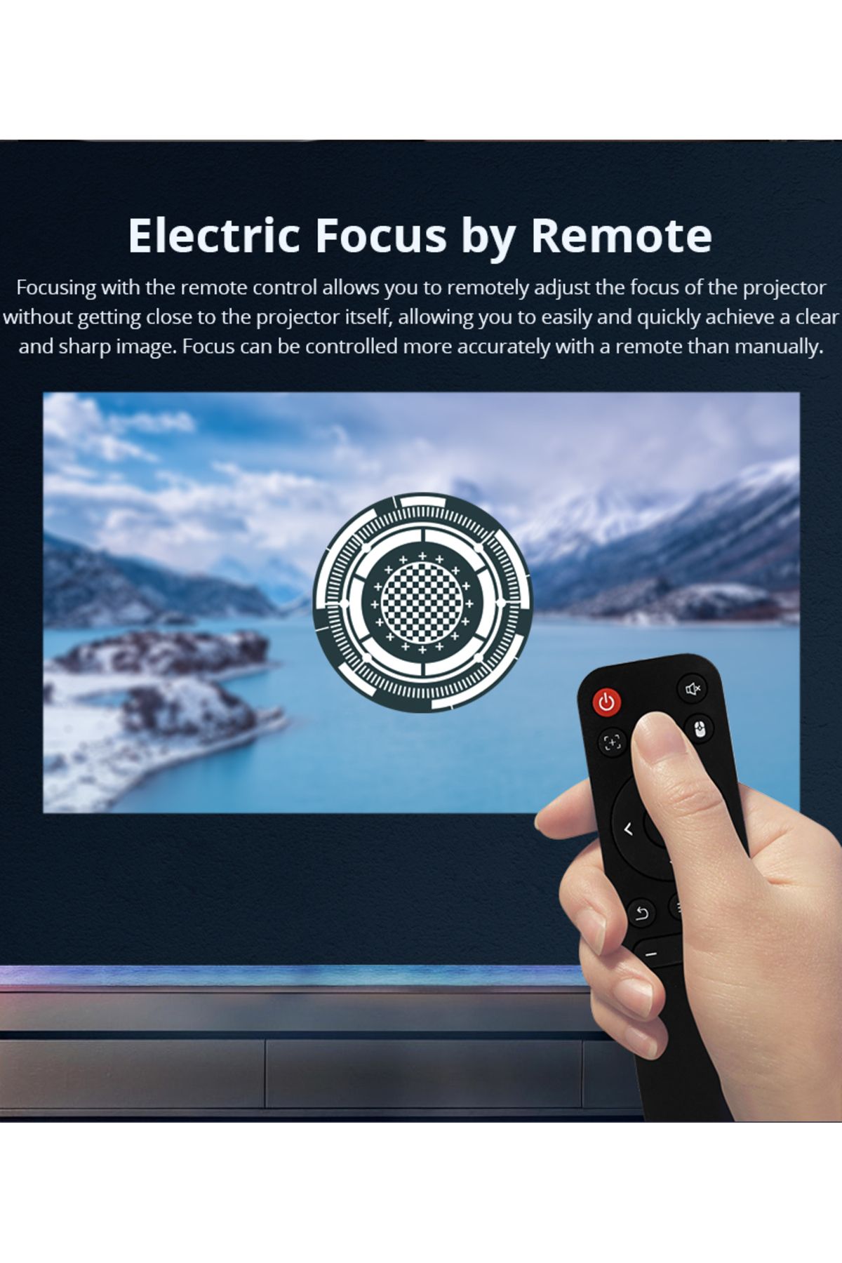 Datazone-جهاز عرض DZ-P-4008V عالي الوضوح، 3000 لومن، يدعم 4K، واي فاي 6، أندرويد 11، بلوتوث 5