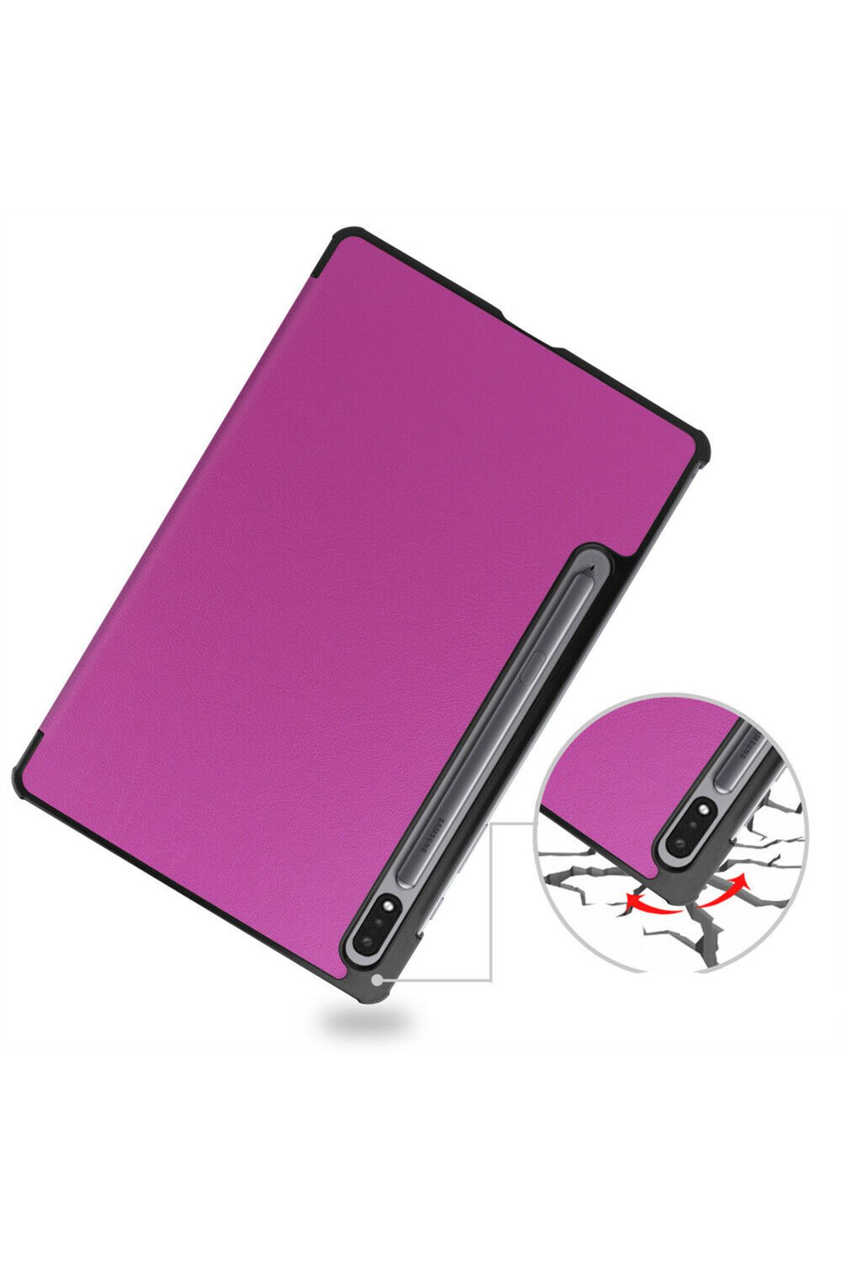G Golden Case-Husa Smart Cover tableta, pentru Samsung Galaxy Tab S8 X700 X706 11 inch 2022, mov 3