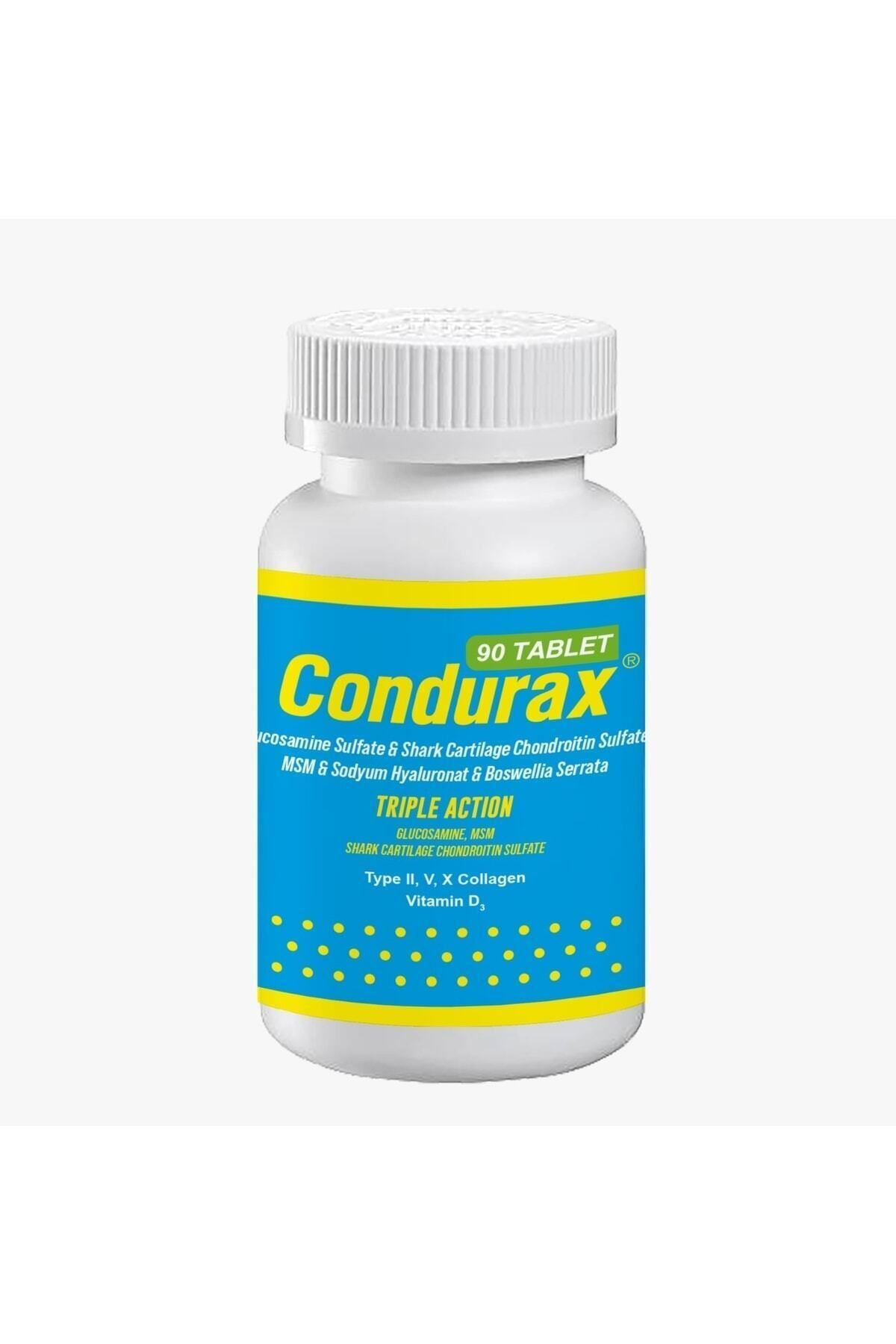 Condurax Tip 2/5 Ve 10 Kolajen Içeren Glukozamin Shark Cartilage Msm 90 Tablet D3 Vitamin