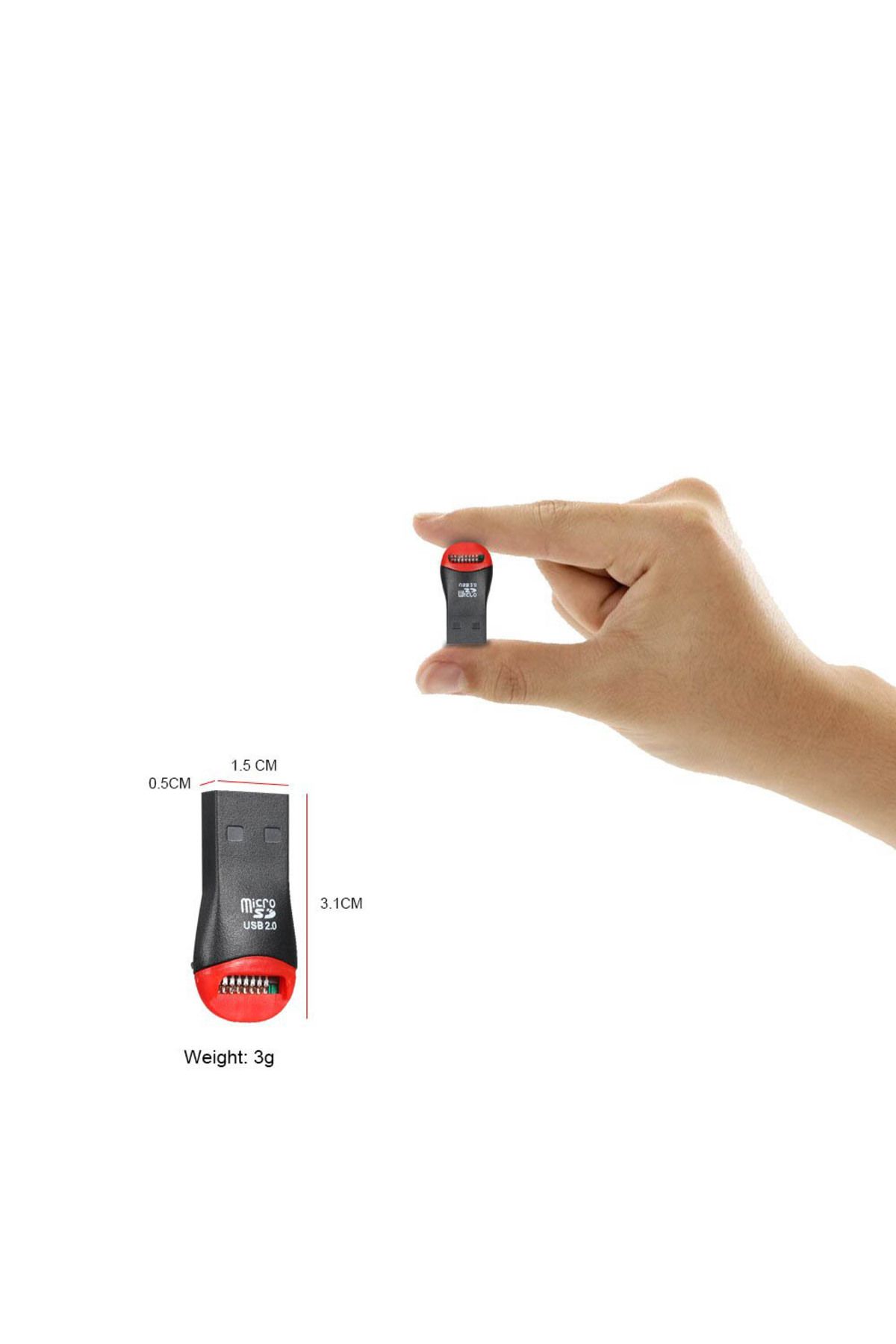 G Golden Case-TF Micro SD card reader for USB 2.0 with cord 5