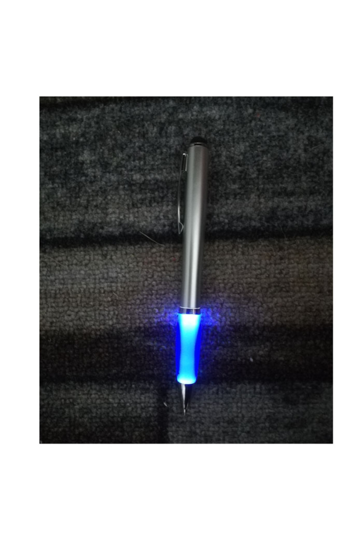 G Golden Case-Stylus Pen cu pix si lumina, Nash Glow UP, Argintiu 3