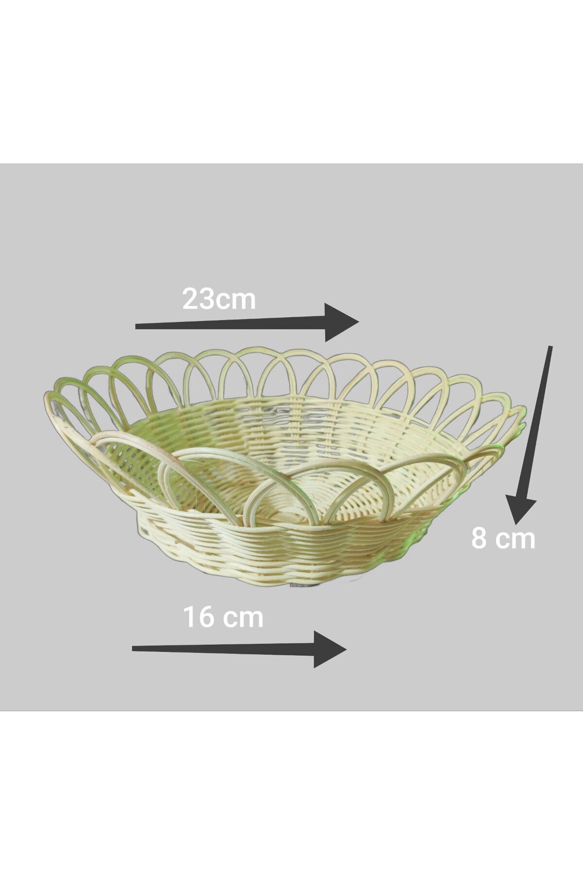 Şania-Natural Rattan Bamboo Fruit Basket 5